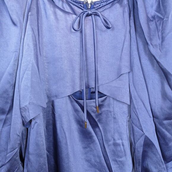 Elliatt Purple Uriel Long Sleeve Halter Dress Size S - Picture 4 of 9